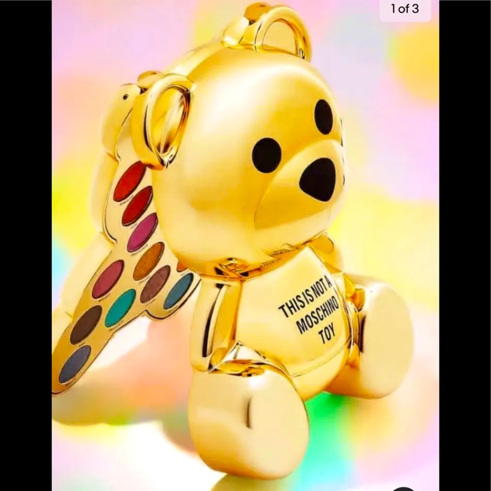 Collectible Authentic Moschino x Sephora Gold Teddy Bear eyeshadow pallet